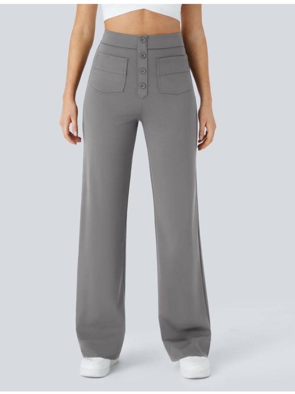 Halara DayStretch High Waisted Pockets Straight Leg Casual Pants. XL Tall.